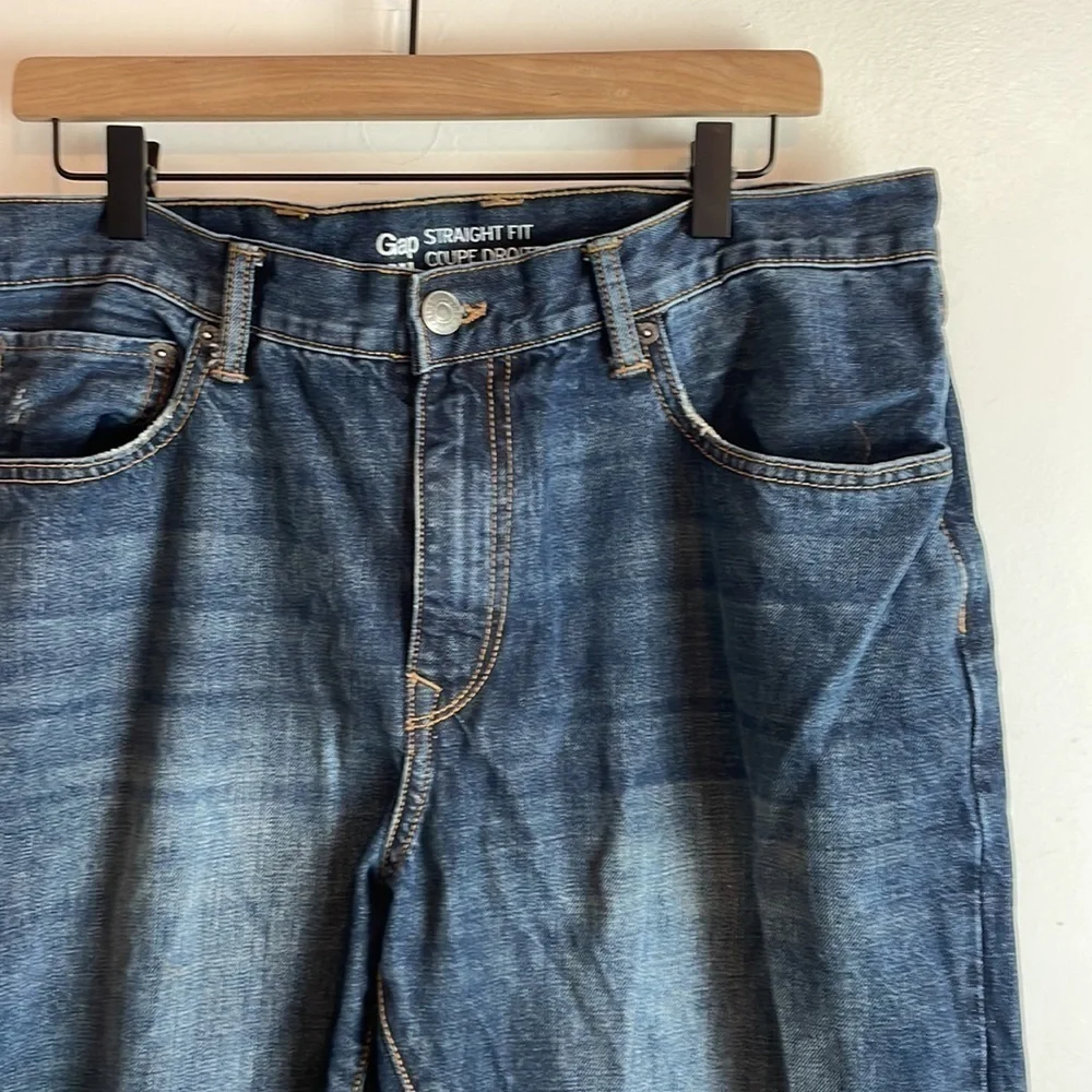 Gap Men’s Medium Wash Straight Fit Jeans 36W 30L